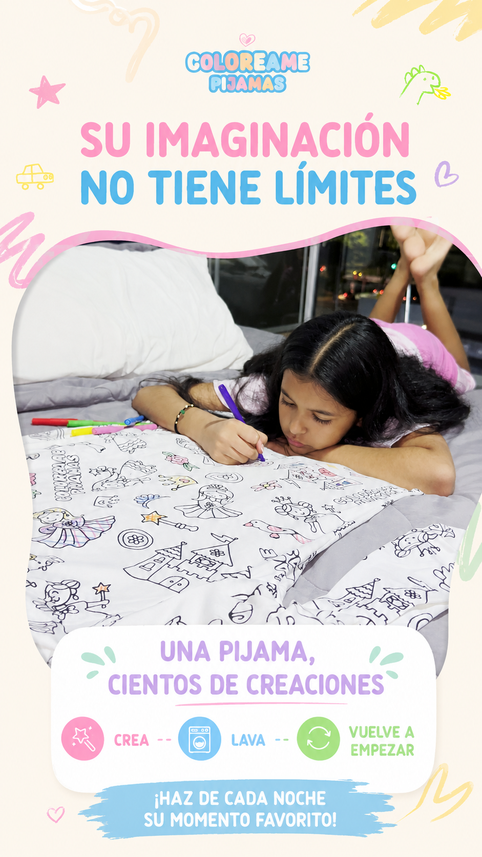 Kit Coloréame Pijamas + ENVIO GRATIS + REGALO