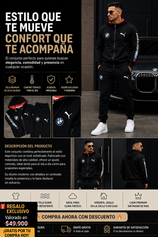 🔥Performance Élite - Chaqueta + Pantalón BMWs + Envio Gratis🔥