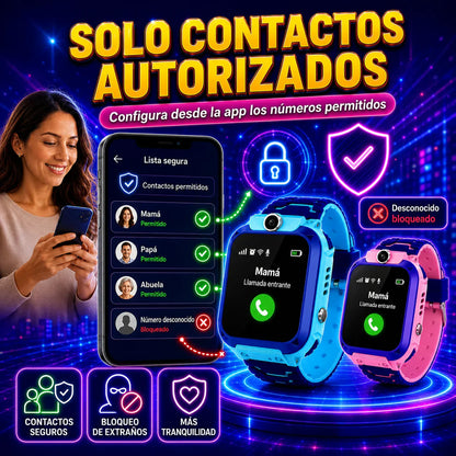 RELOJ INTELIGENTE GPS CON SIM CARD + ENVIO GRATIS + REGALO