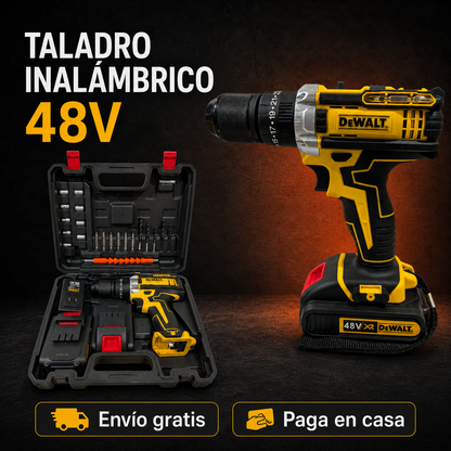 Taladro Inalambrico 48 Voltios DeWalt + Envio Gratuito +Regalo