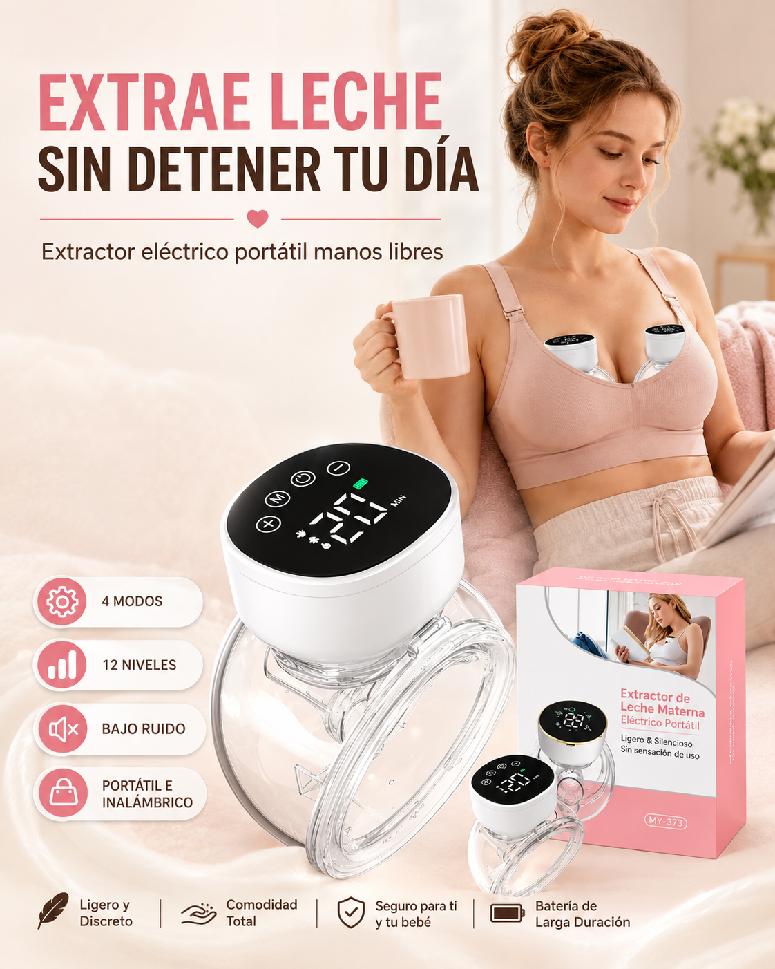 EXTRACTOR DE LECHE MATERNA + ENVIO GRATIS + REGALO