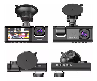 🚘📸DASHCAM 360° ULTRA|TRIPLE CÁMARA|FULL HD 1080P|VISIÓN NOCTURNA🔥🎥