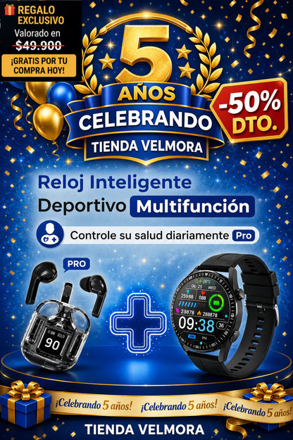 HW8 Elite Series — Smartwatch Premium + Auriculares + Envio Gratis Hoy 50% DTO
