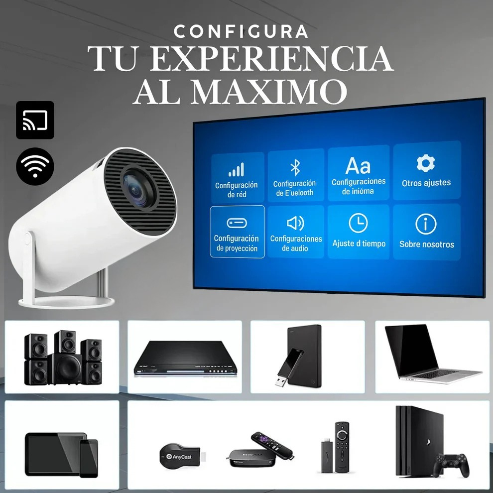 🎥PROYECTOR FULL IMAGEN PRO CINEVIP + Envio Gratis + REGALO🔊
