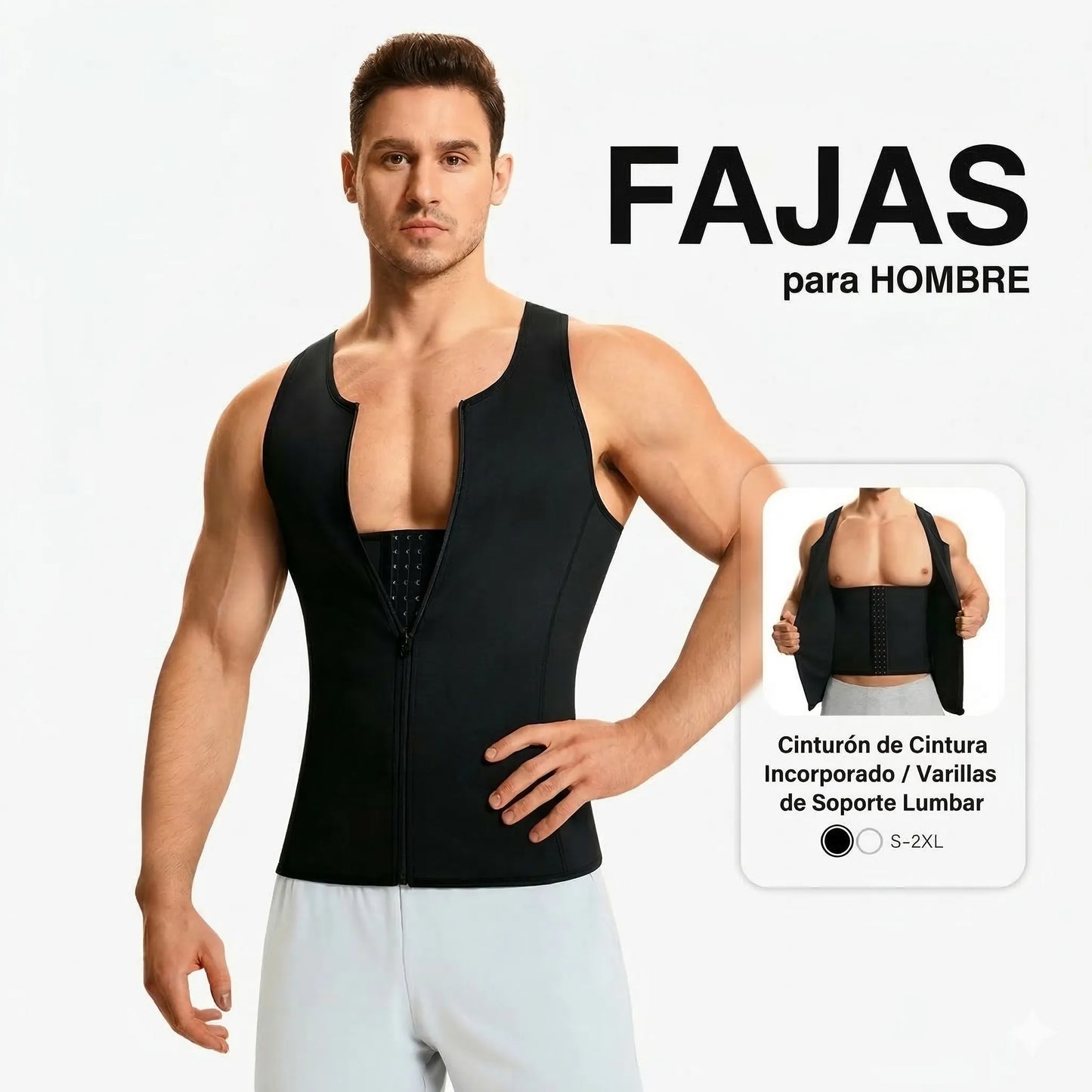 Chaleco de Compresión para Hombre + Envio Gratis + Regalo