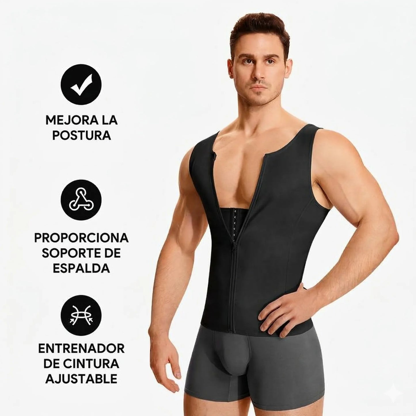 Chaleco de Compresión para Hombre + Envio Gratis + Regalo