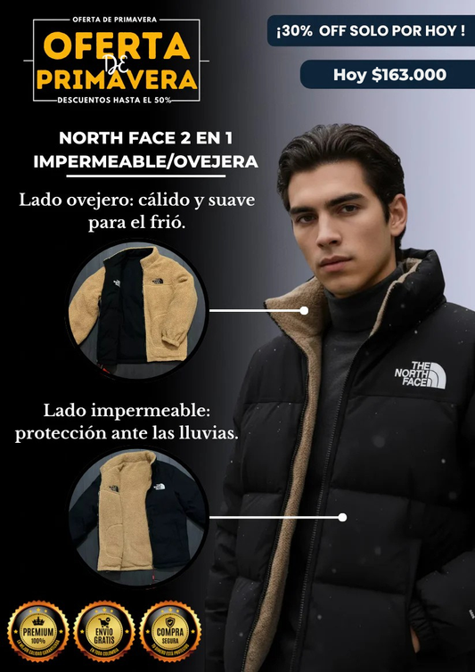 Chaqueta North Face 2 En 1 + Envio Gratis + Regalo