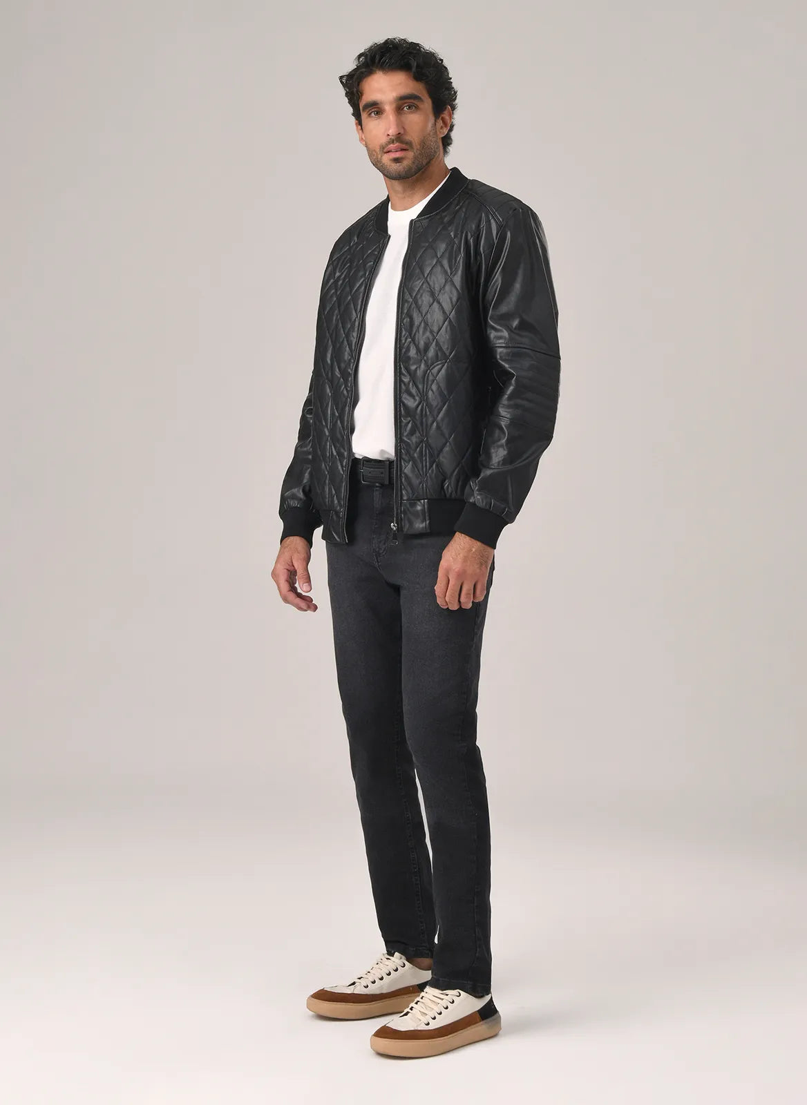 Chaqueta de cuero Premium con forro térmico + envio grátis + regalo 50% DTO