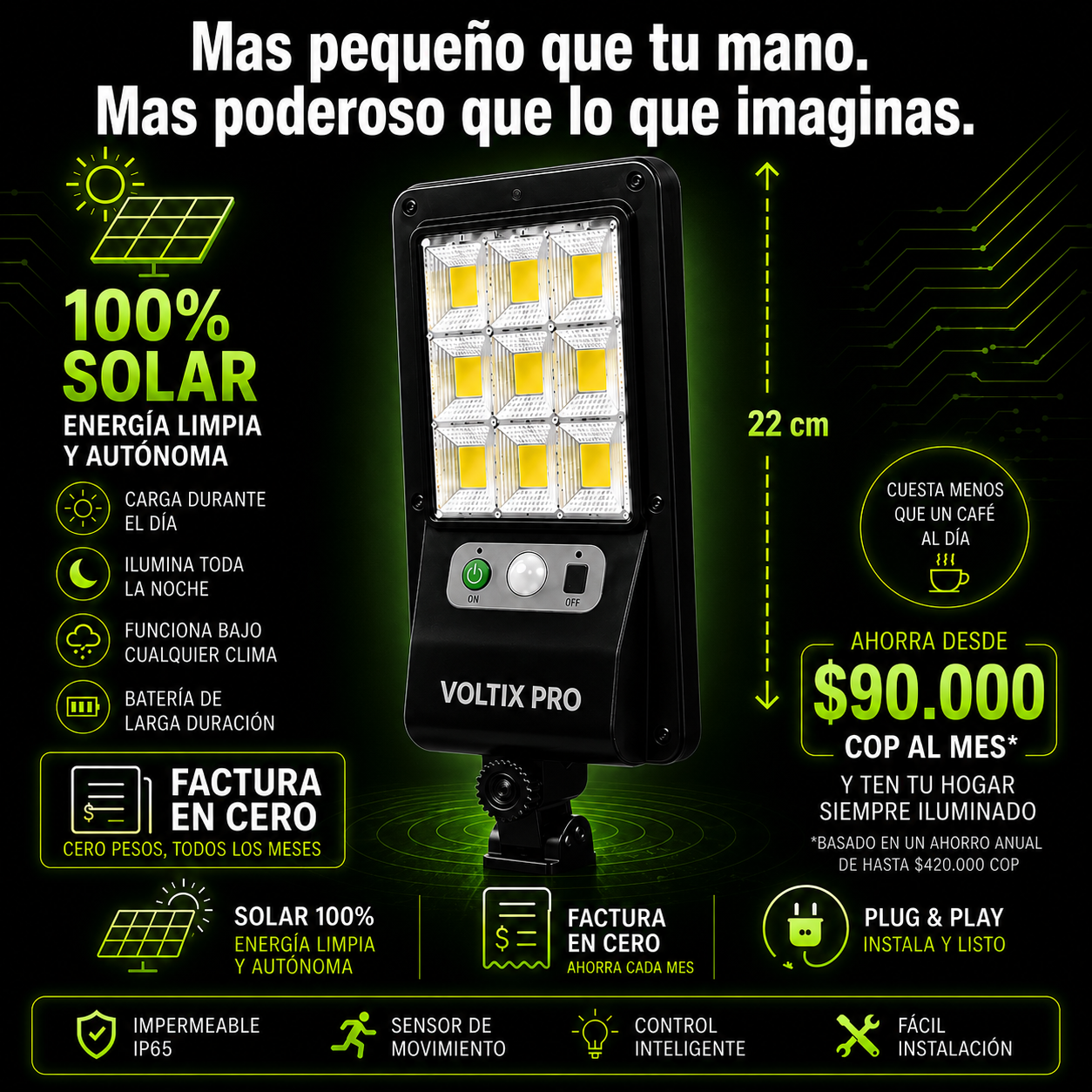VOLTIX PRO — Mas potente. Mas pequeno. Factura en cero