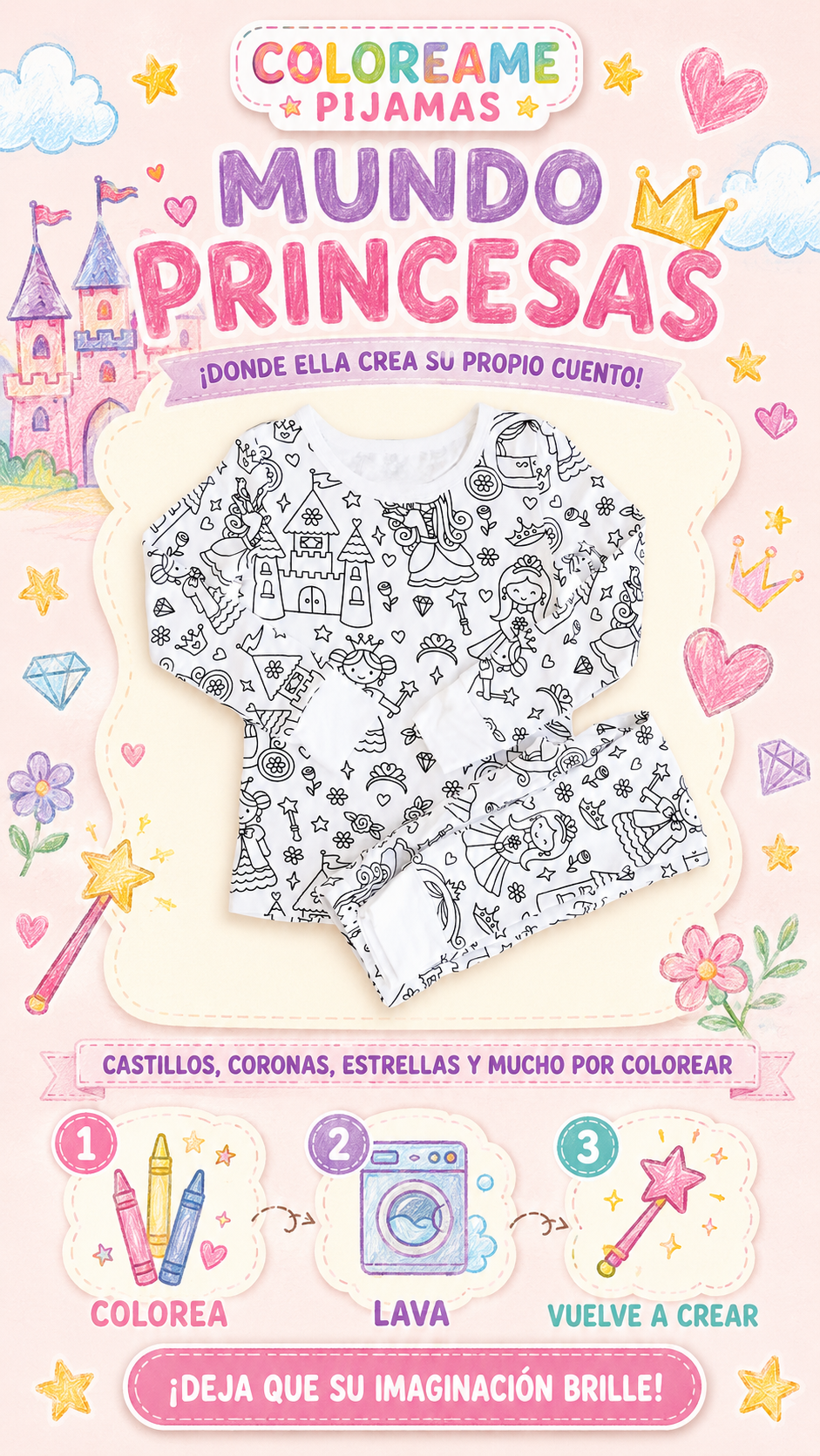 Kit Coloréame Pijamas + ENVIO GRATIS + REGALO