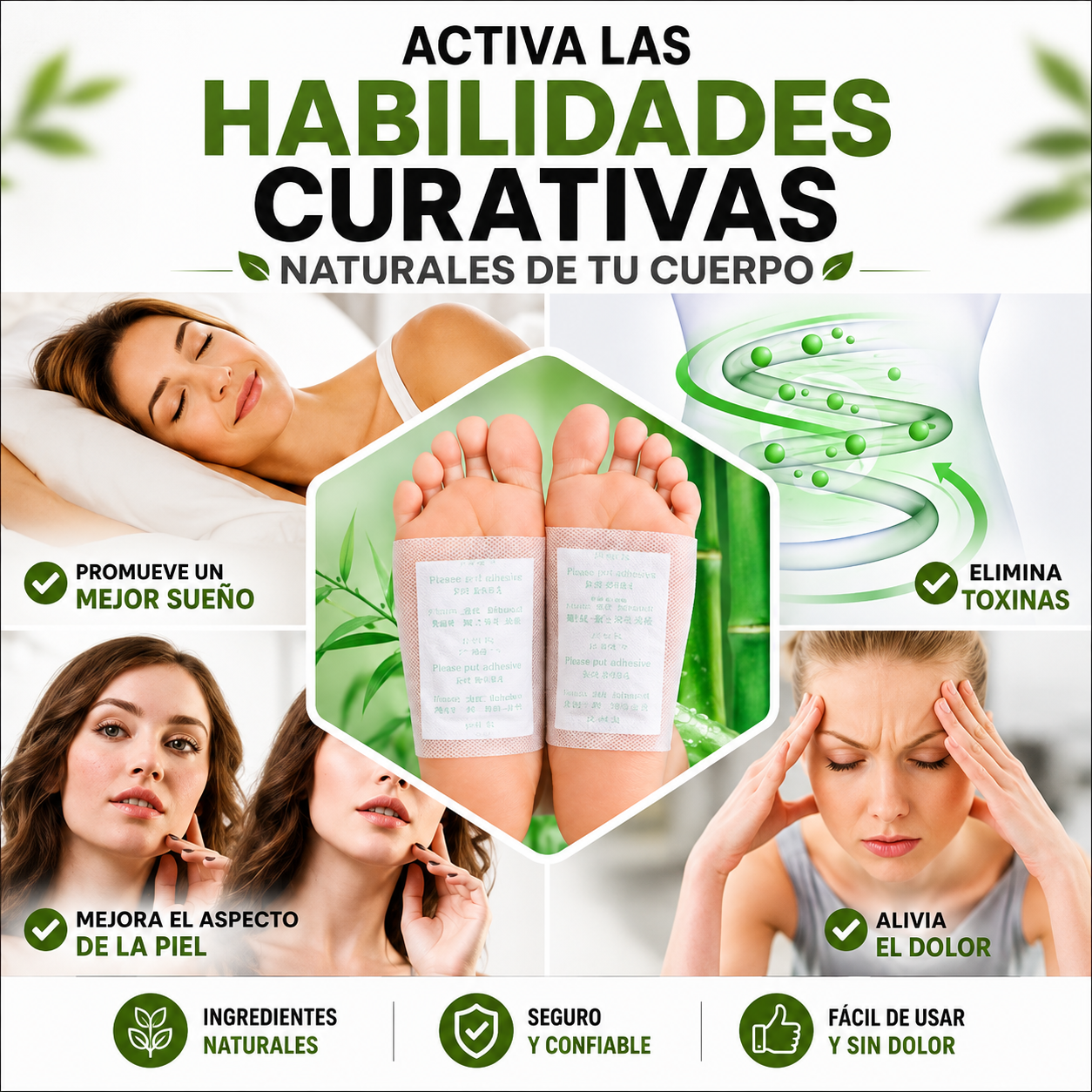 CAJAS PARCHES PARA PIES CAJA x 10 + ENVIO GRATIS + REGALO