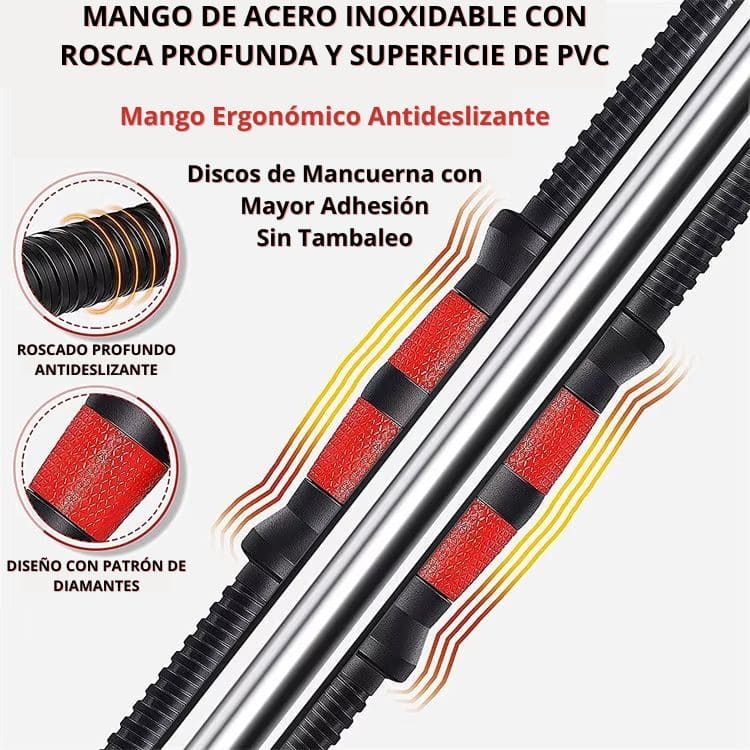 SET de Pesas Completo 44 LBS + Barra Acolchada GRATIS 🔥 KIT COMPLETO + Envio Gratis + Regalo