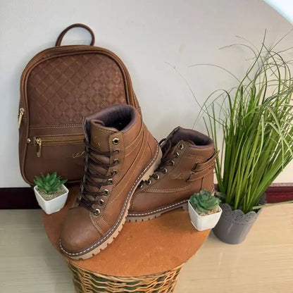 Botas + Bolso Combo estilo Vélez.