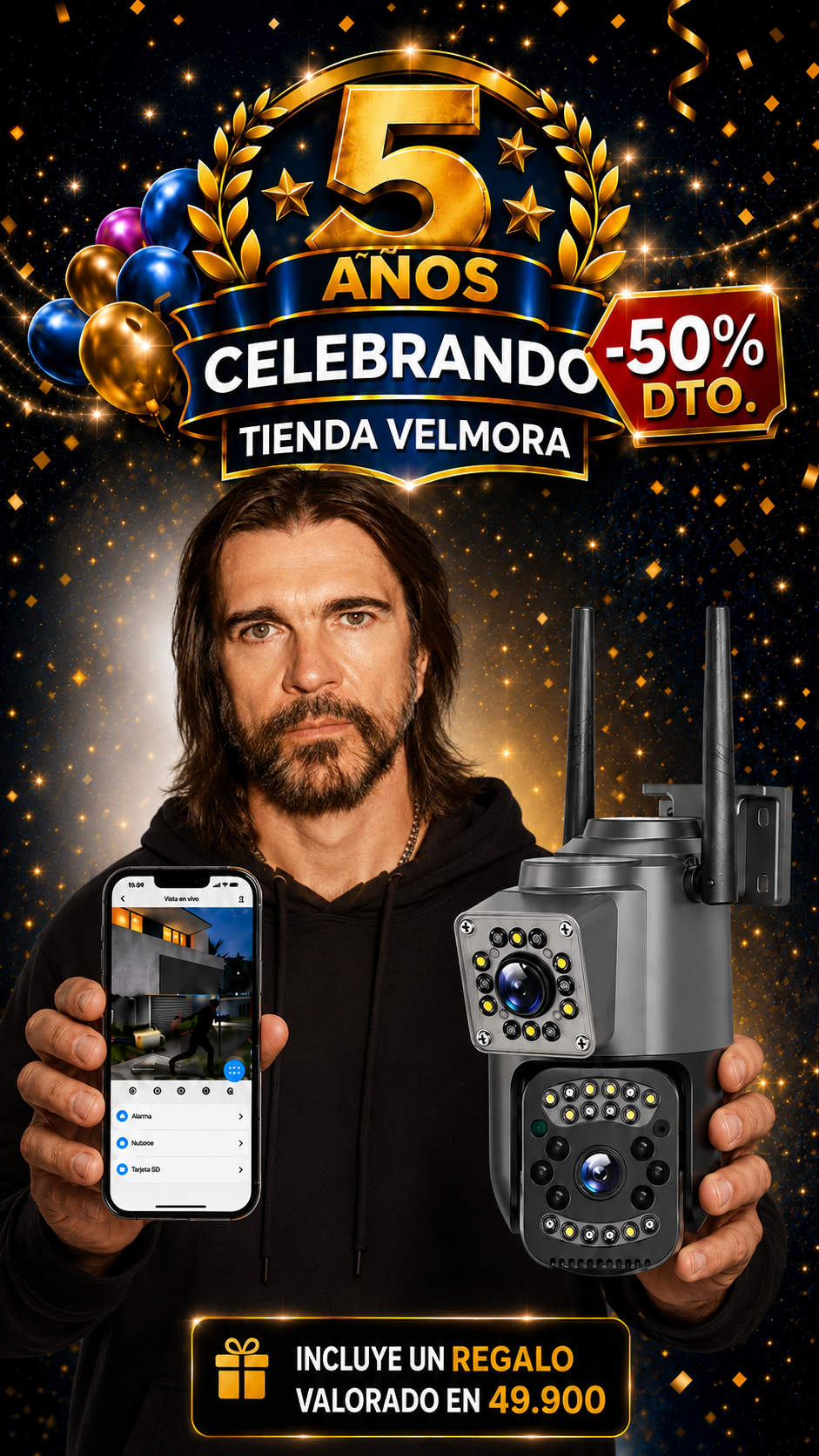 Militar Guard: Cámara de Seguridad - 2 en 1 + Regalo🎁 - 50%