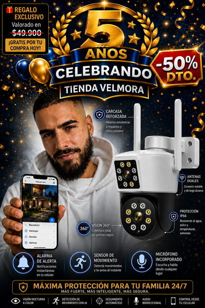 Militar Guard: Cámara de Seguridad - 2 en 1 + Regalo🎁