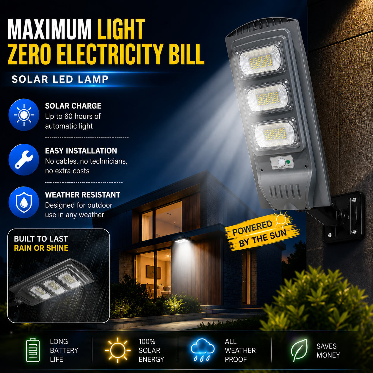 VOLTIX MAX — De la Oscuridad a la Luz del Día en Segundos | 50cm, 6 LEDs