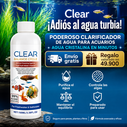 Clear Pro Formula: ¡Adiós al agua turbia! Compra 1 y llévate 2 + envio gratis + regalo