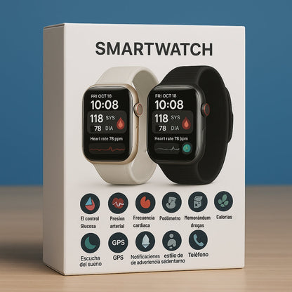 SmartWatch T500 | Monitor Médico 3 en 1 | Menú en español + ENVIO GRATIS + REGALO