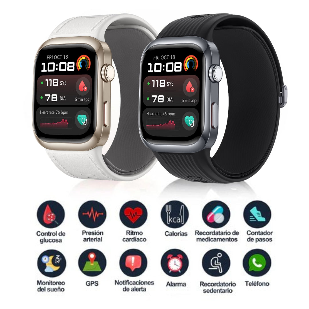 SmartWatch T500 | Monitor Médico 3 en 1 | Menú en español + ENVIO GRATIS + REGALO