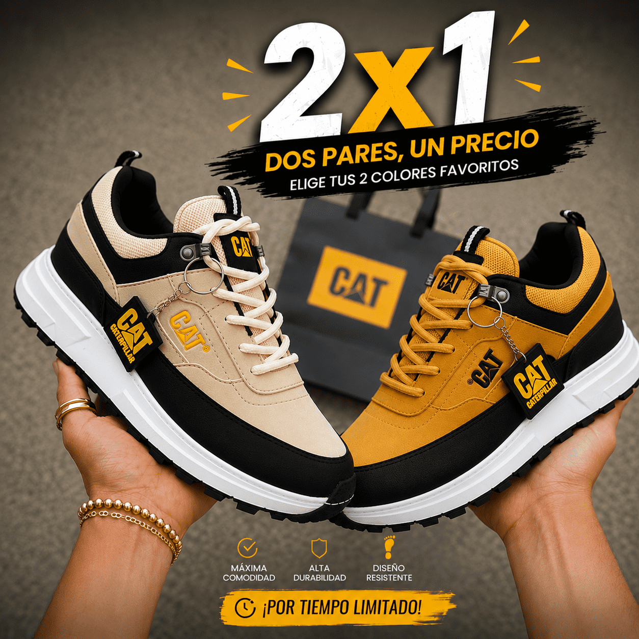 TENIS CAT SportPlus Compre 1 y llévese 2 + Envio Gratis + Regalo