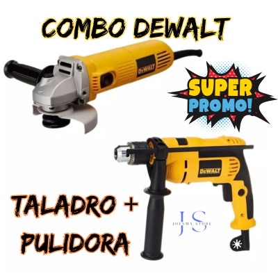 COMBO TALADRO DE 1/2" + PULIDORA 4½ DEWALT®🧰🛠️ + Envio Gratis