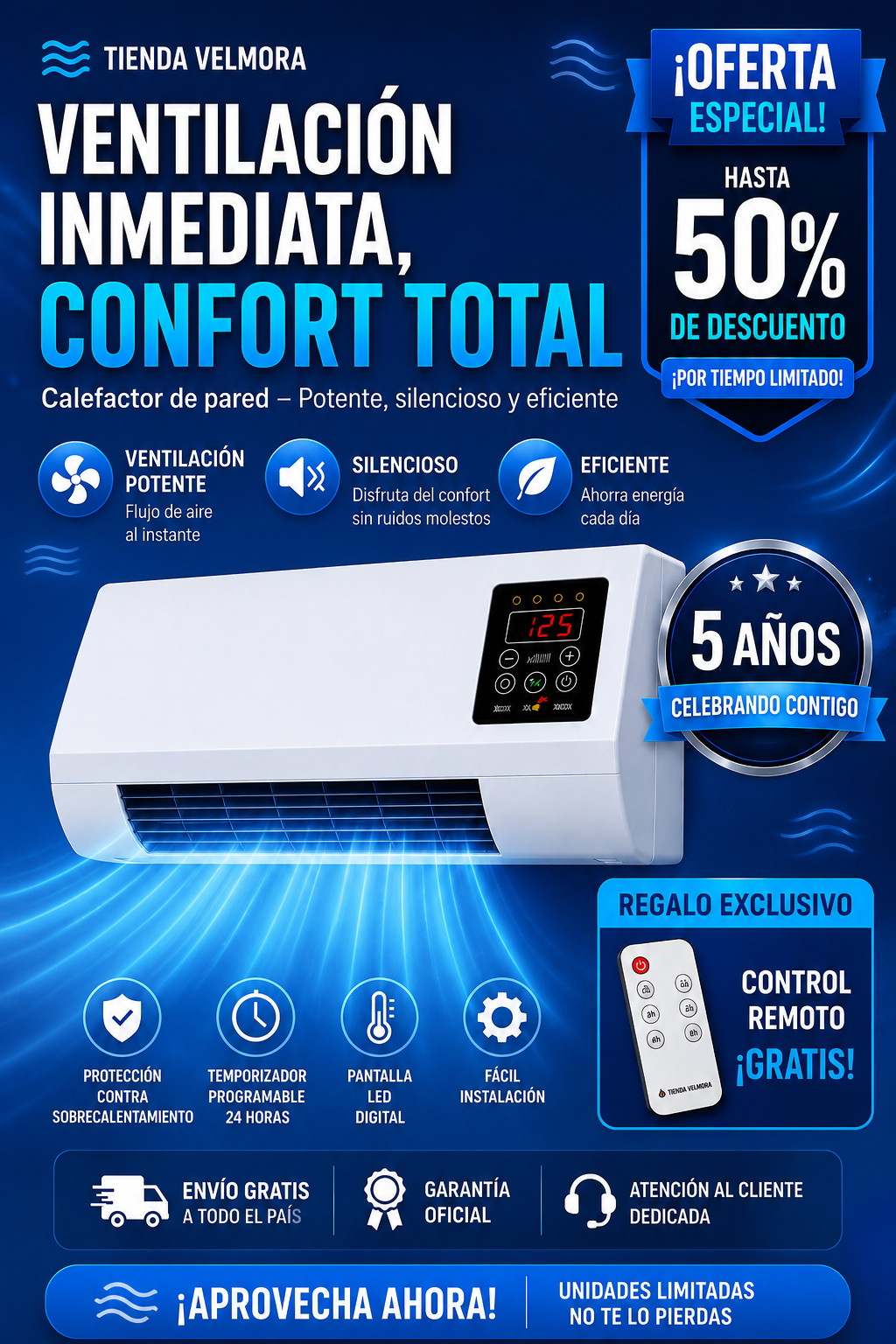 DualTemp Ventilax - Climatizador Portátil
