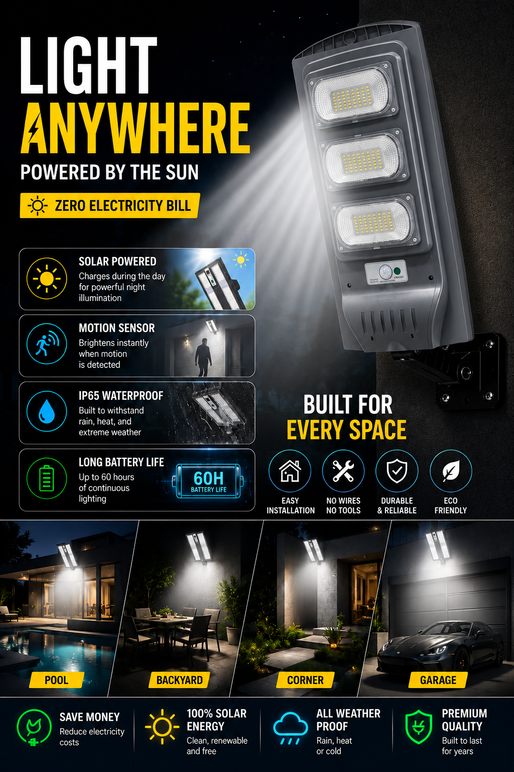 VOLTIX MAX — De la Oscuridad a la Luz del Día en Segundos | 50cm, 6 LEDs