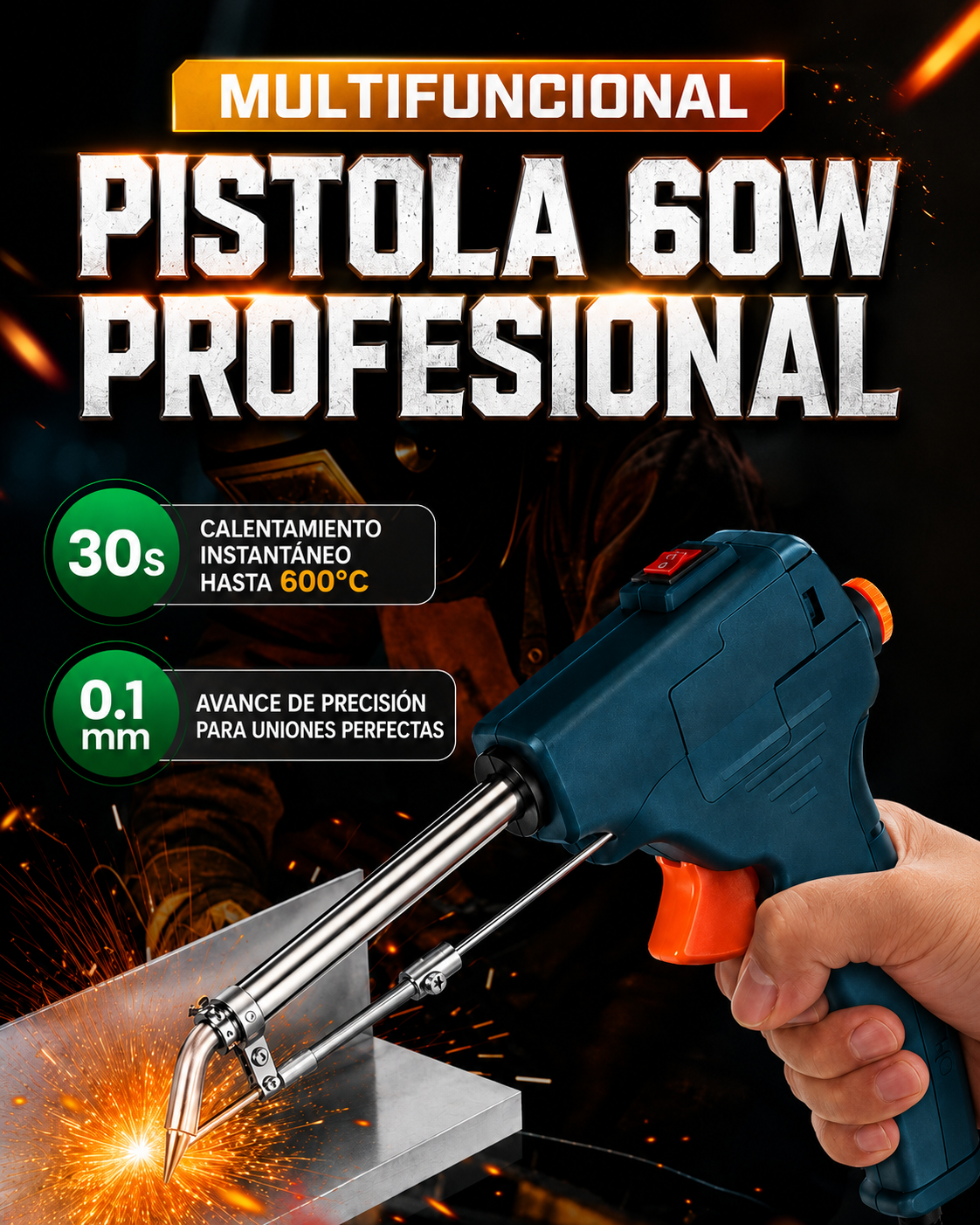 Pistola de Soldadura Profesional 60W