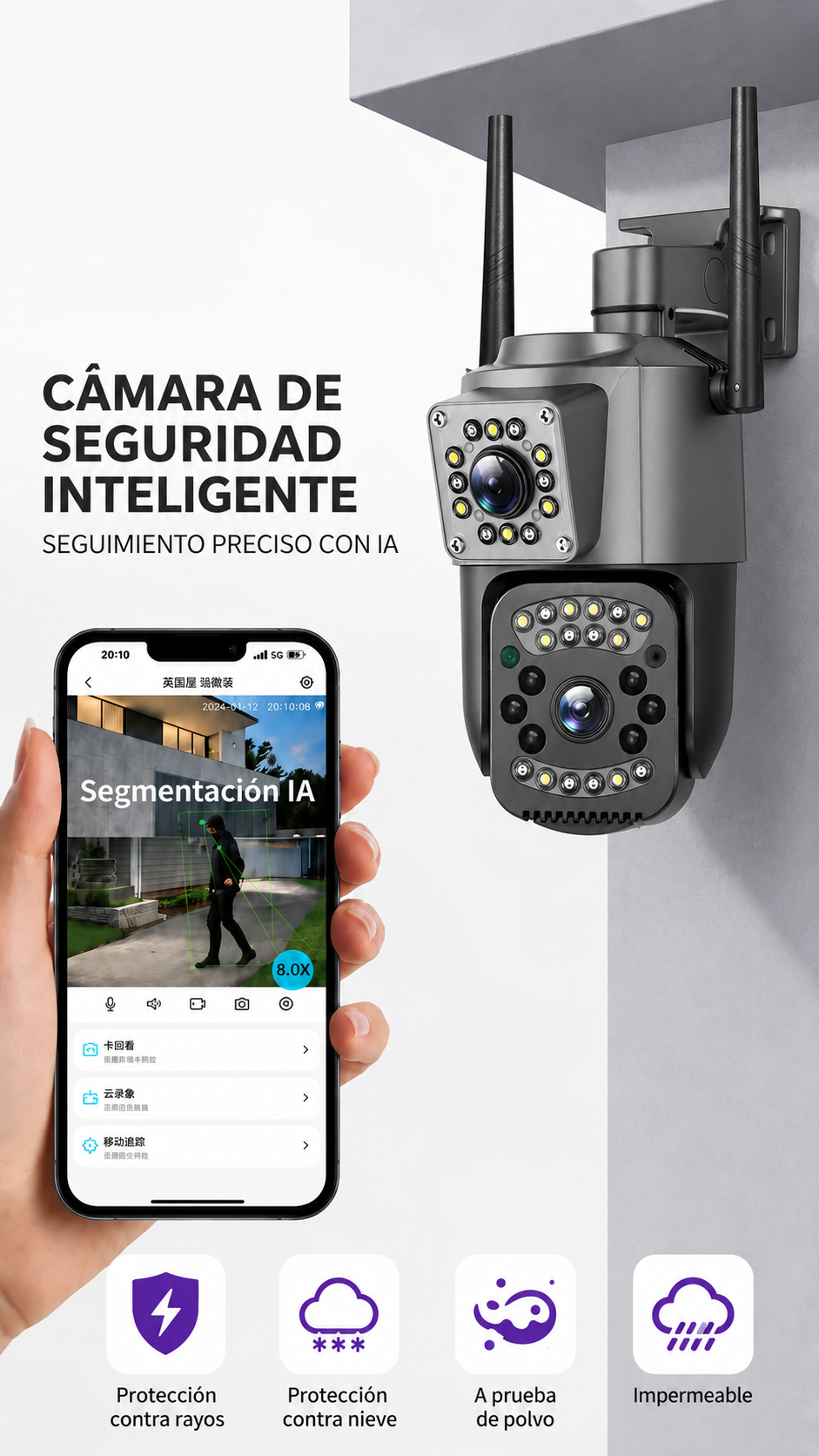 Militar Guard: Cámara de Seguridad - 2 en 1 + Regalo🎁 - 50%
