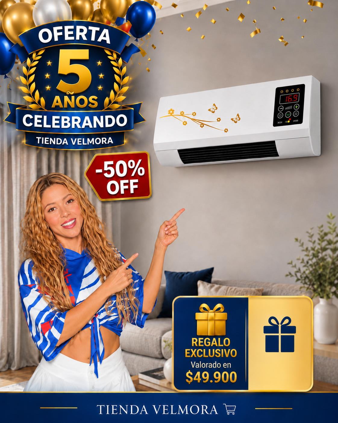 DualTemp - Ventilax Portátil, Potente y Económico - 50%