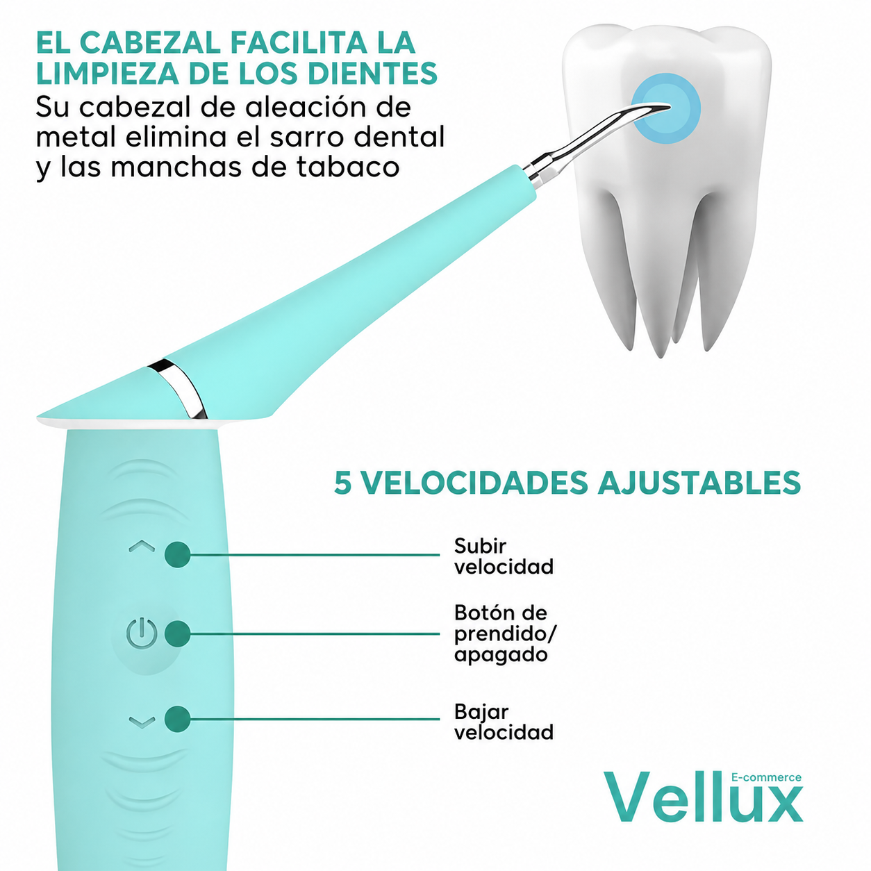 Removedor de sarro Eléctrico Dental Pro Max®  Sonrisa Radiante en Casa en Minutos + Envio Gratis + Regalo