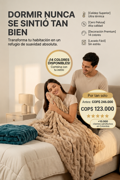 Cobija Premium Piel de Conejo™ + Envio Gratuito + Regalo