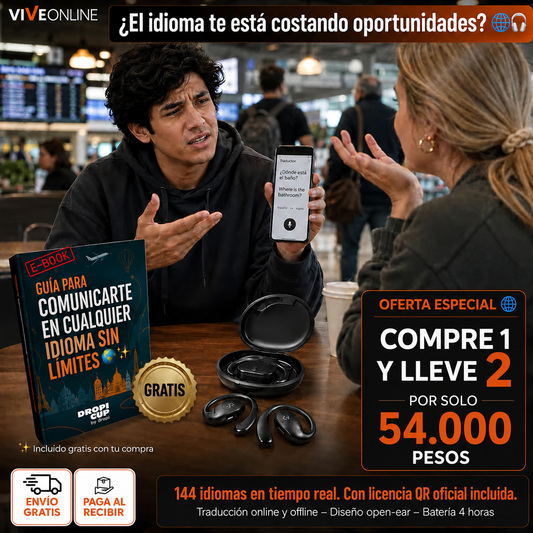 Audífonos Traductores Inteligentes +140 Idiomas + Envio Gratis + Regalo