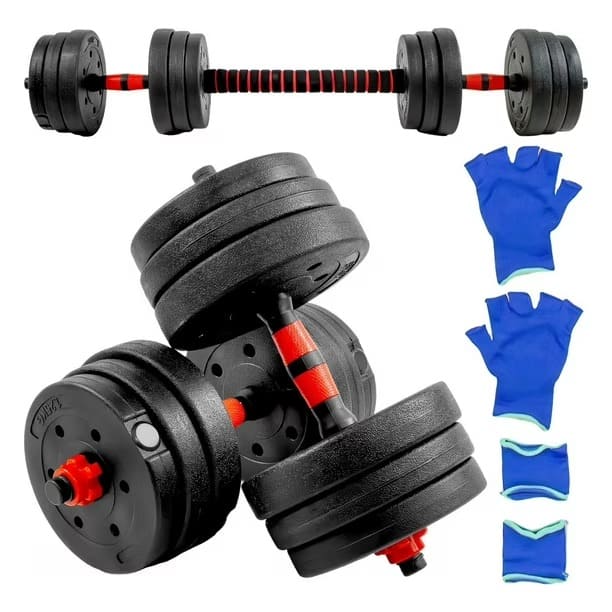 SET de Pesas Completo 44 LBS + Barra Acolchada GRATIS 🔥 KIT COMPLETO + Envio Gratis + Regalo