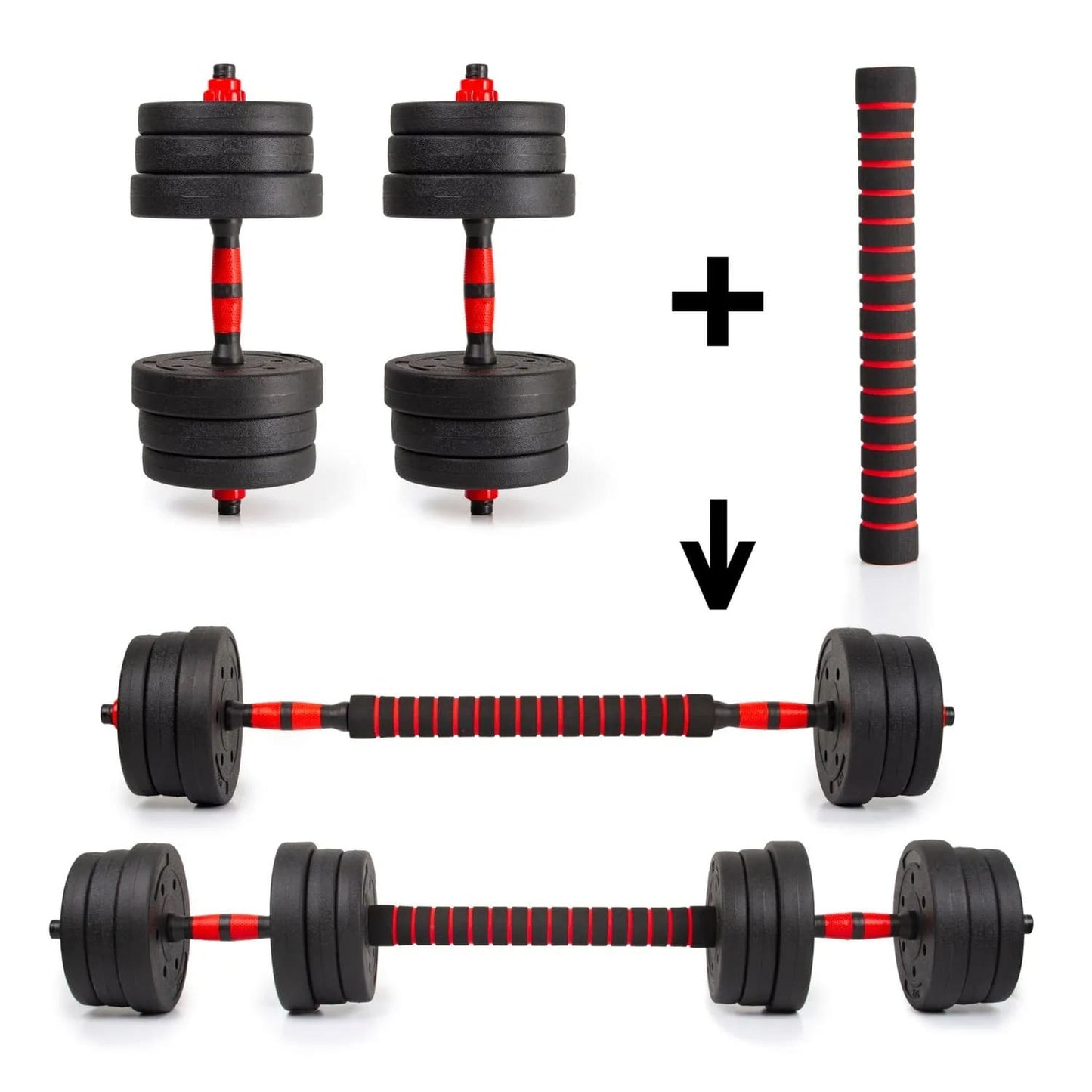SET de Pesas Completo 44 LBS + Barra Acolchada GRATIS 🔥 KIT COMPLETO + Envio Gratis + Regalo