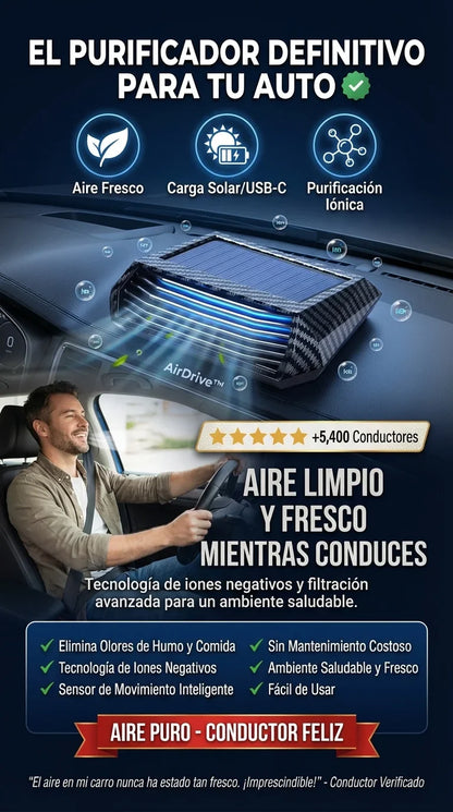 AirDrive™ Purificador Inteligente para Auto + Envio Gratis