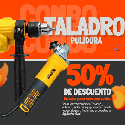 COMBO TALADRO DE 1/2" + PULIDORA 4½ DEWALT®🧰🛠️ + Envio Gratis